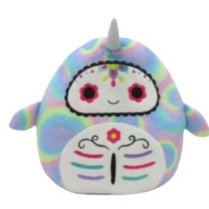 Squishmallows Day of the dead Igor the Narwhal 12” plush
